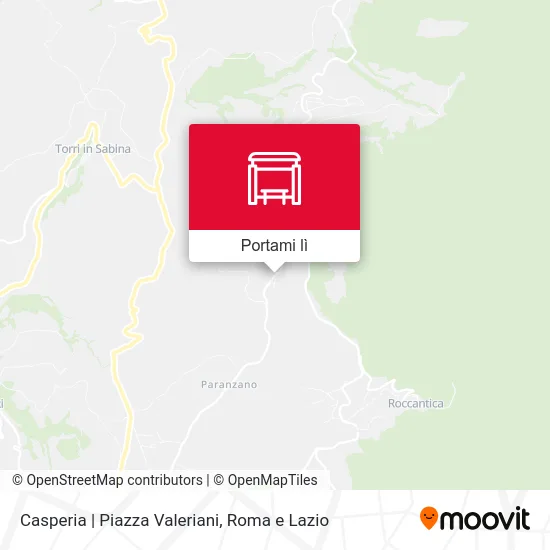Mappa Casperia | Piazza Valeriani