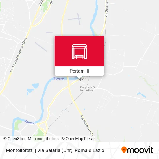 Mappa Montelibretti | Via Salaria (Cnr)