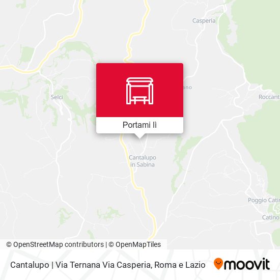 Mappa Cantalupo | Via Ternana Via Casperia