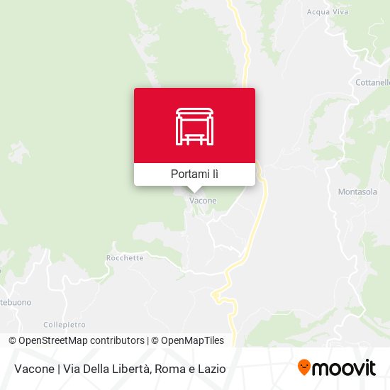 Mappa Vacone | Via Della Libertà