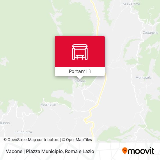 Mappa Vacone | Piazza Municipio