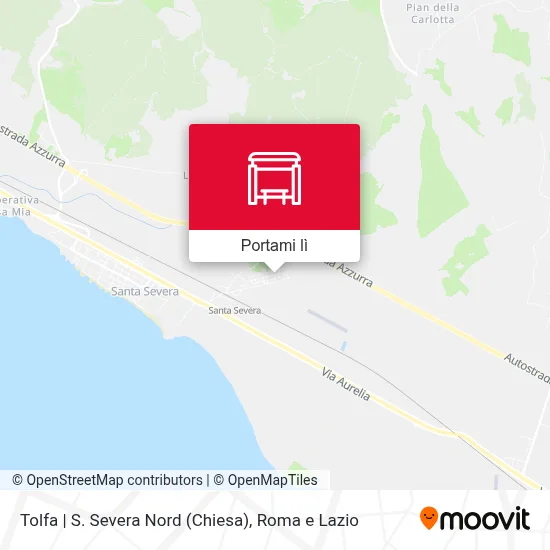 Mappa Tolfa | S. Severa Nord (Chiesa)