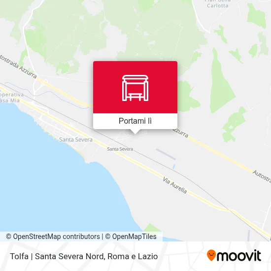 Mappa Tolfa | Santa Severa Nord