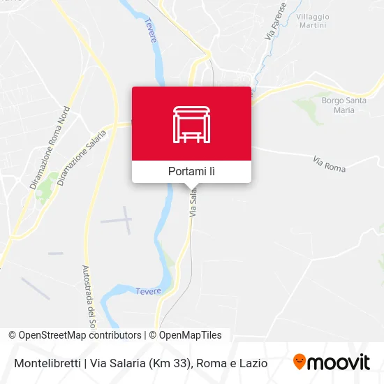Mappa Montelibretti | Via Salaria (Km 33)