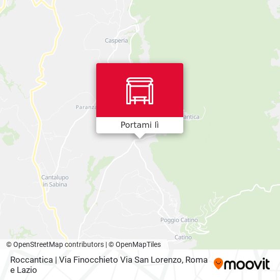 Mappa Roccantica | Via Finocchieto Via San Lorenzo