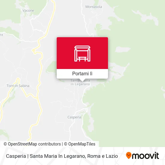 Mappa Casperia | Santa Maria In Legarano