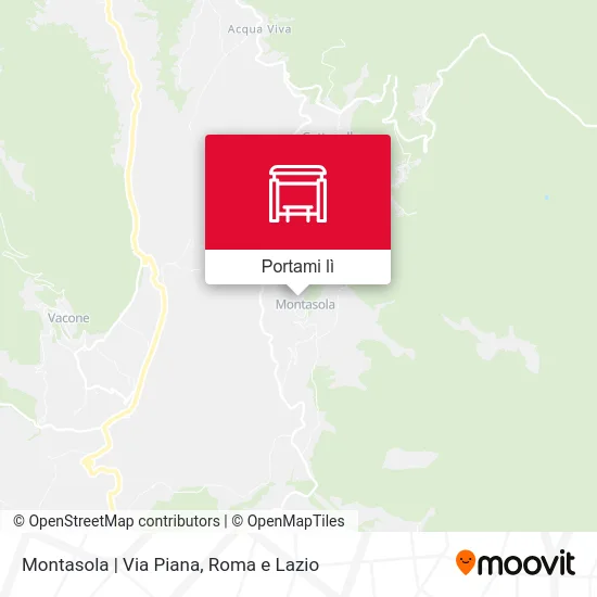 Mappa Montasola | Via Piana