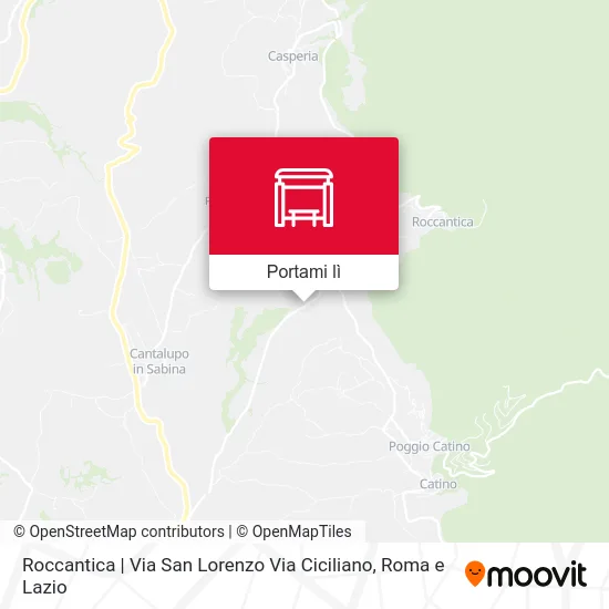 Mappa Roccantica | Via San Lorenzo Via Ciciliano