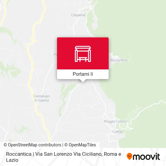 Mappa Roccantica | Via San Lorenzo Via Ciciliano