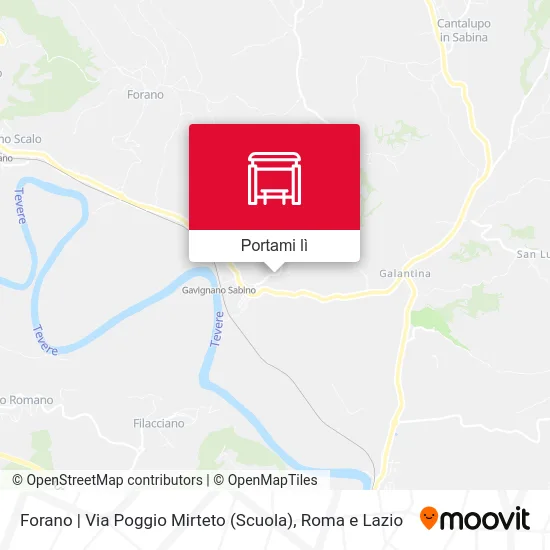Mappa Forano | Via Poggio Mirteto (Scuola)