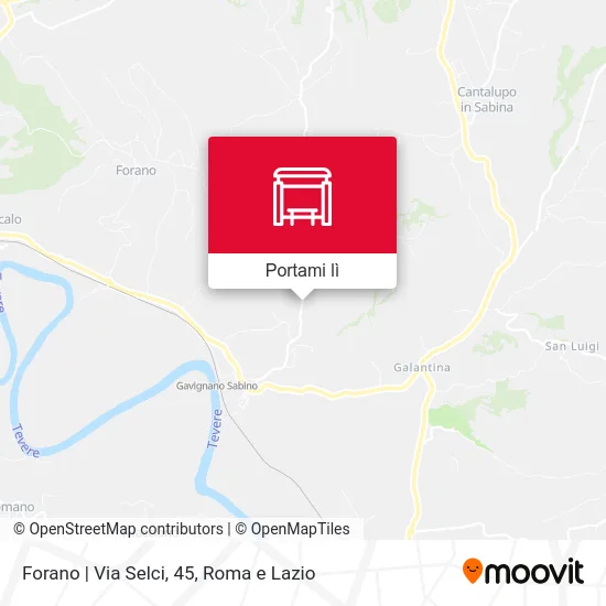 Mappa Forano | Via Selci, 45
