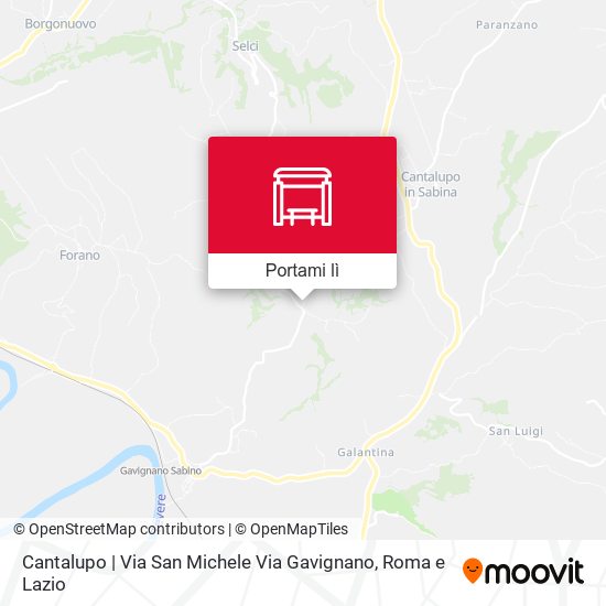 Mappa Cantalupo | Via San Michele Via Gavignano