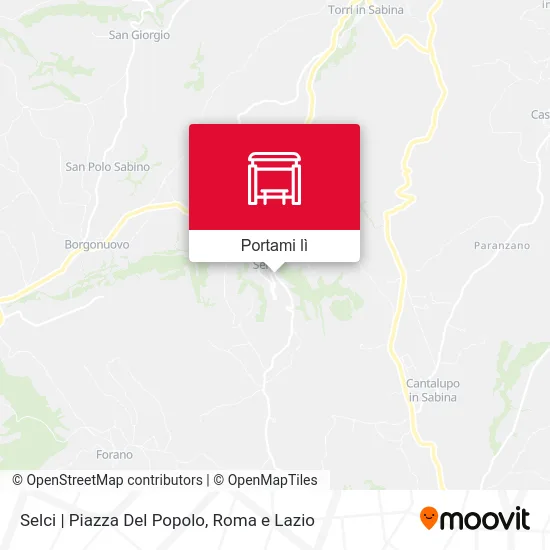 Mappa Selci | Piazza Del Popolo