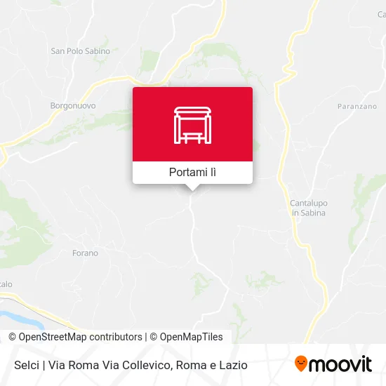 Mappa Selci | Via Roma Via Collevico