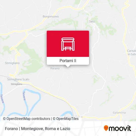 Mappa Forano | Montegiove