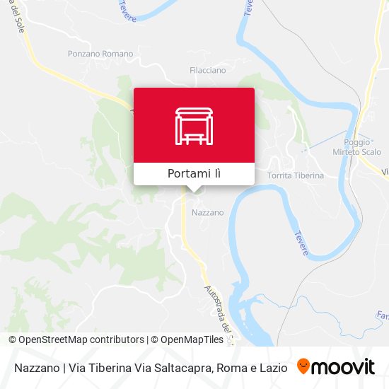 Mappa Nazzano | Via Tiberina Via Saltacapra