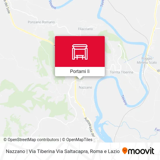 Mappa Nazzano | Via Tiberina Via Saltacapra