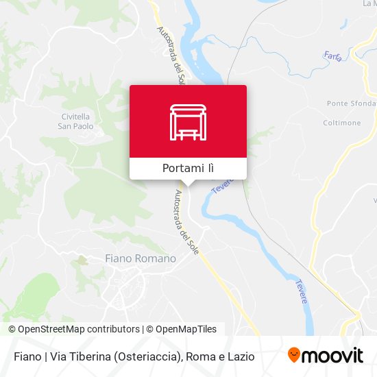 Mappa Fiano | Via Tiberina (Osteriaccia)