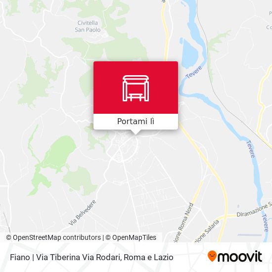 Mappa Fiano | Via Tiberina Via Rodari