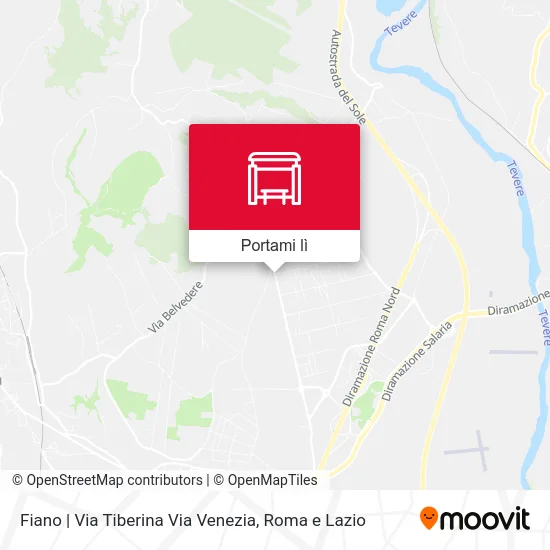 Mappa Fiano | Via Tiberina Via Venezia
