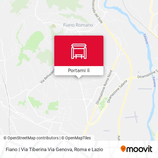 Mappa Fiano | Via Tiberina Via Genova