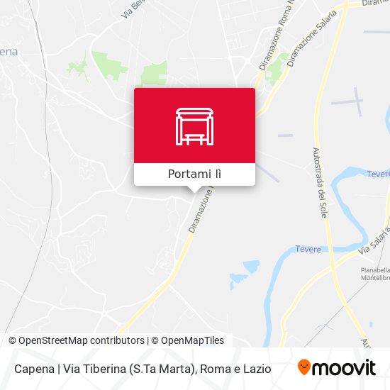Mappa Capena | Via Tiberina (S.Ta Marta)