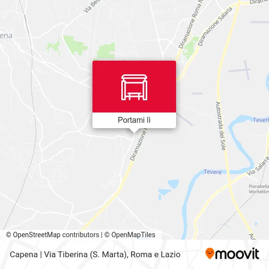 Mappa Capena | Via Tiberina (S. Marta)