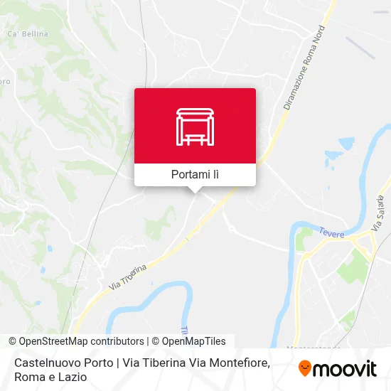 Mappa Castelnuovo Porto | Via Tiberina Via Montefiore