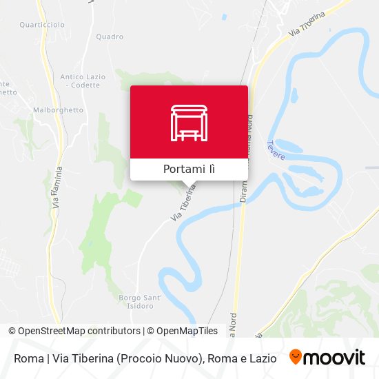 Mappa Roma | Via Tiberina (Procoio Nuovo)