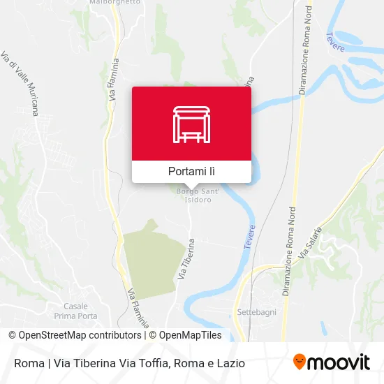 Mappa Roma | Via Tiberina Via Toffia