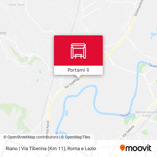 Mappa Riano | Via Tiberina (Km 11)