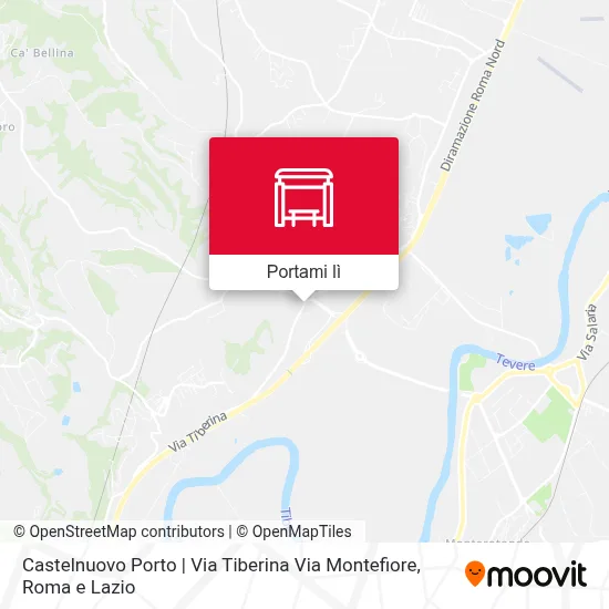 Mappa Castelnuovo Porto | Via Tiberina Via Montefiore