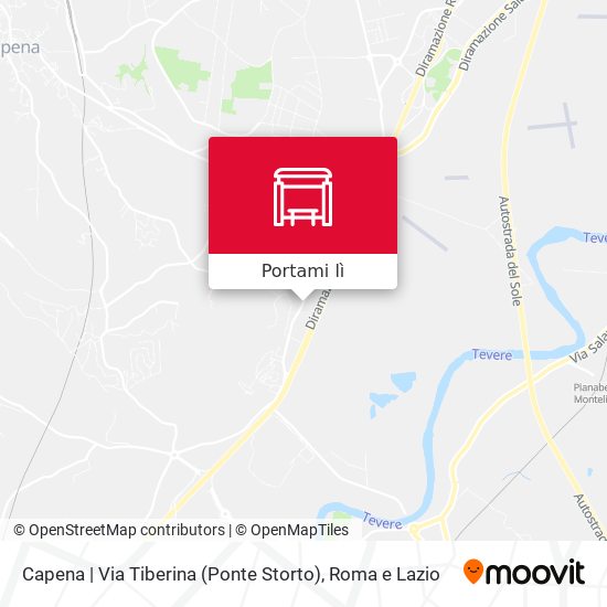Mappa Capena | Via Tiberina (Ponte Storto)