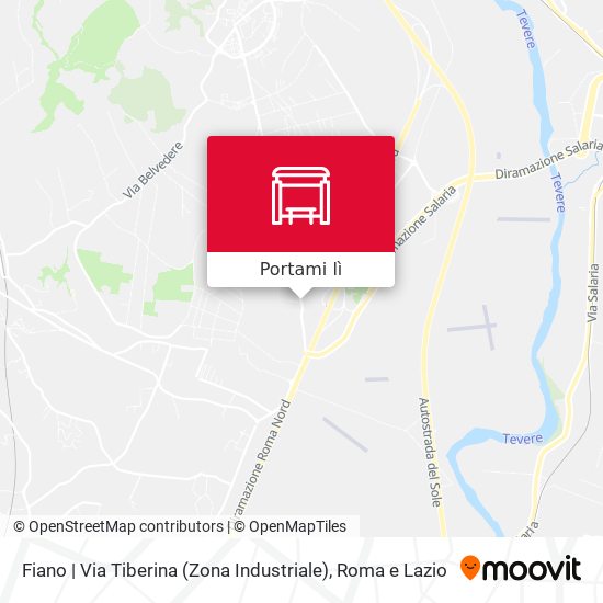Mappa Fiano | Via Tiberina (Zona Industriale)