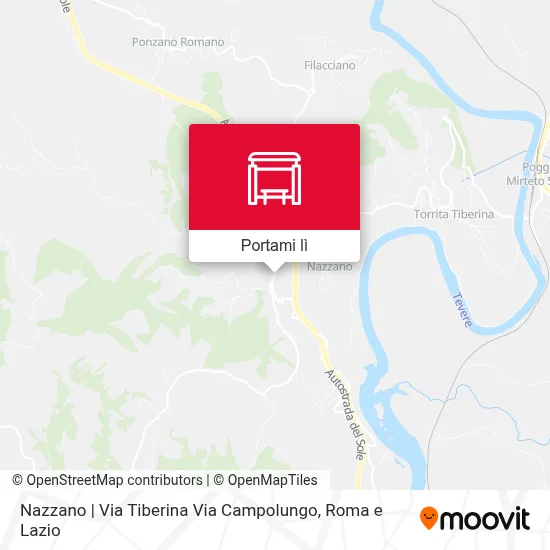 Mappa Nazzano | Via Tiberina Via Campolungo