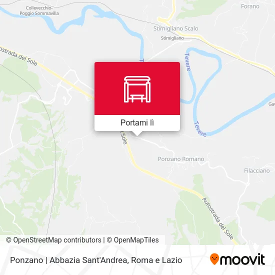 Mappa Ponzano | Abbazia Sant'Andrea