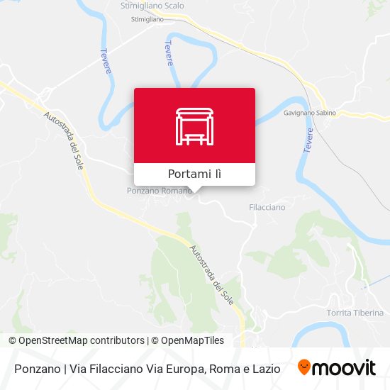 Mappa Ponzano | Via Filacciano Via Europa