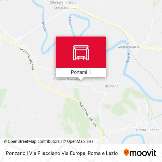 Mappa Ponzano | Via Filacciano Via Europa