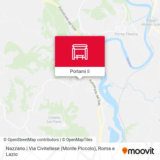 Mappa Nazzano | Via Civitellese (Monte Piccolo)