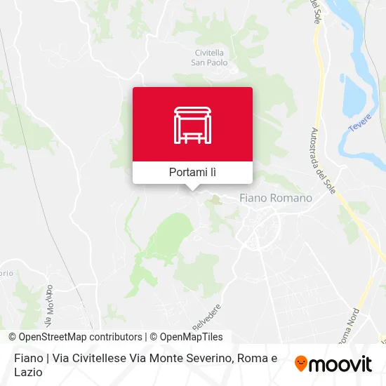 Mappa Fiano | Via Civitellese Via Monte Severino