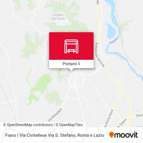 Mappa Fiano | Via Civitellese Via S. Stefano