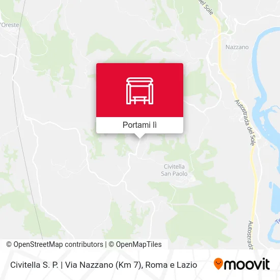 Mappa Civitella S. P. | Via Nazzano (Km 7)