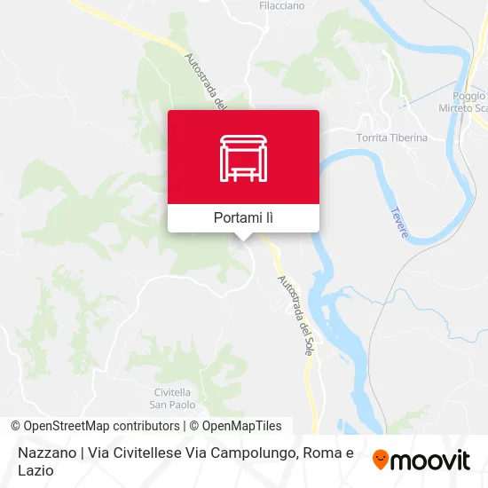 Mappa Nazzano | Via Civitellese Via Campolungo