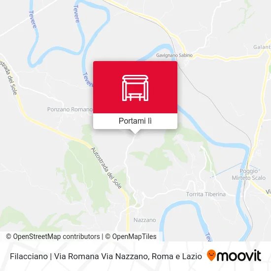Mappa Filacciano | Via Romana Via Nazzano