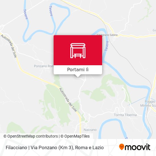 Mappa Filacciano | Via Ponzano (Km 3)