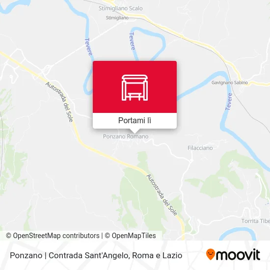 Mappa Ponzano | Contrada Sant'Angelo