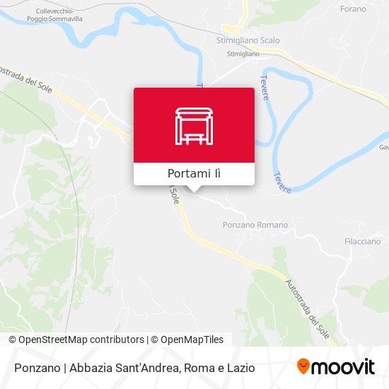 Mappa Ponzano | Abbazia Sant'Andrea