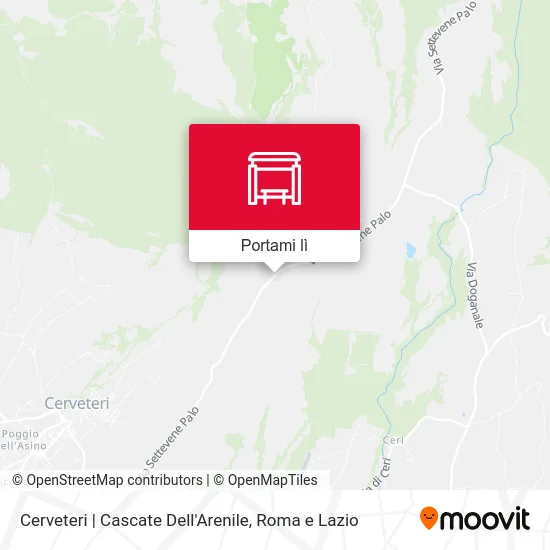 Mappa Cerveteri | Cascate Dell'Arenile