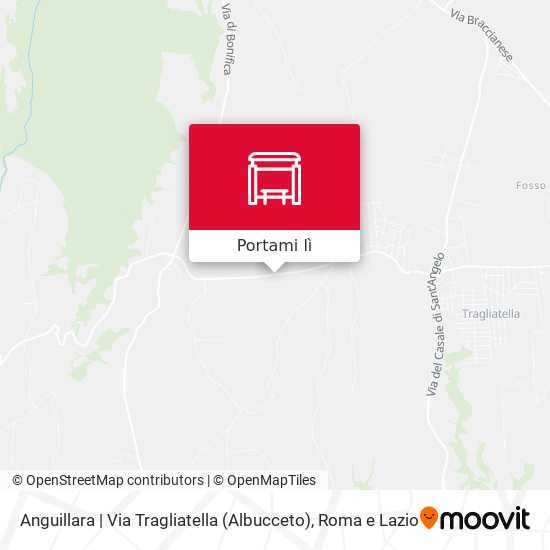 Mappa Anguillara | Via Tragliatella (Albucceto)