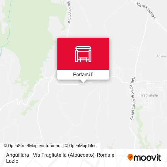 Mappa Anguillara | Via Tragliatella (Albucceto)